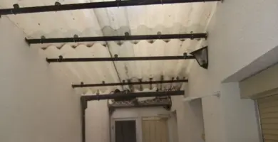cerrar un patio económicamente